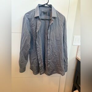 John Varvatos Men's Button-Down Shirt in grey